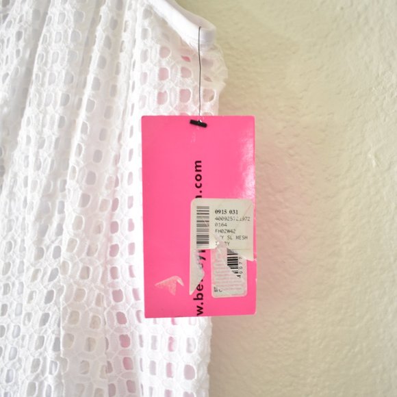 Betsey Johnson Sleeveless Front Zip Eyelet Mini Dress - Picture 10 of 15